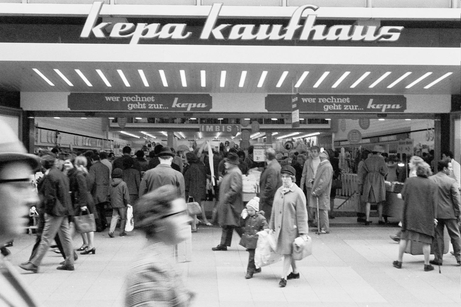 Essen, West Germany - Christmas shopping